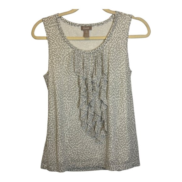 Chico's Tank Top Women's Size Small Flutter lightweight Chicos 0 - Picture 1 of 3
